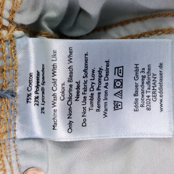 New Eddie Bauer Voyager High Rise Straight Sorbtek Blue Jeans Size 20W - Picture 16 of 17